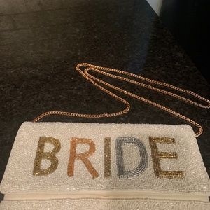 Bride beaded crossbody